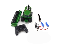 Camión Cosechador Rc A Escala 1/24 Con Control Remoto De 2.4 Ghz, Efectos De Humo, Luz Y Sonido, Juguete Agrícola.