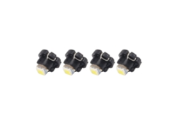 4 Bombillas Led Smd T3 Blancas 1210 3528 Para Salpicadero De Coche