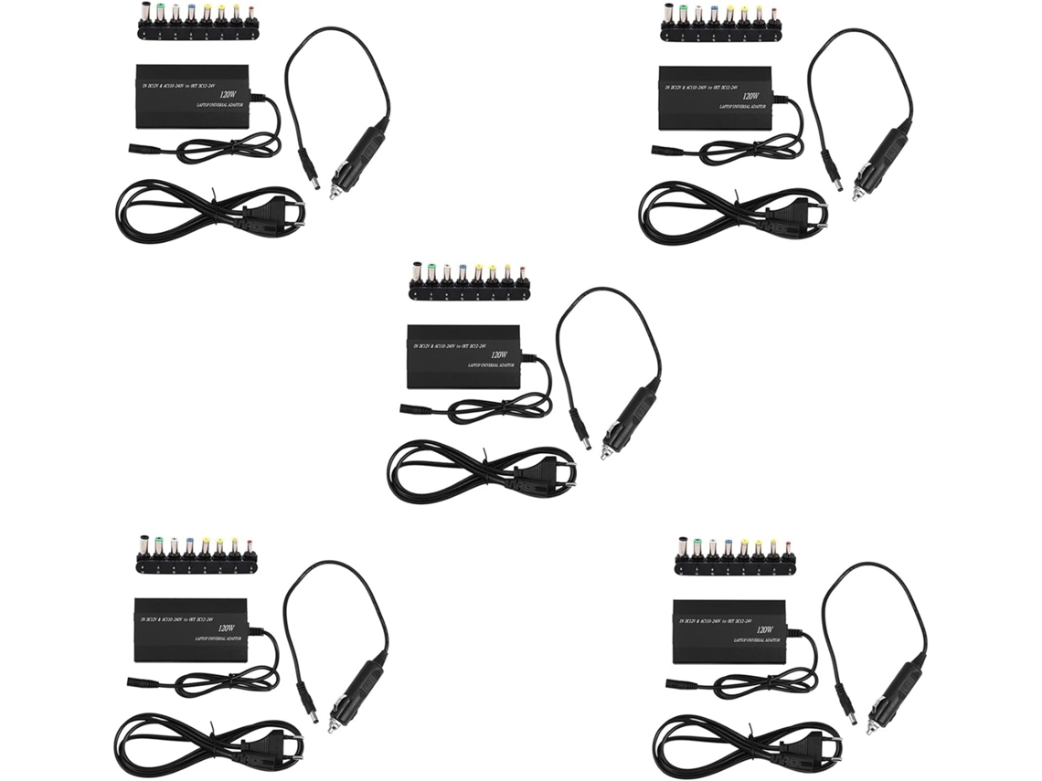 Adaptador De Cargador Universal Multifuncional Para Portátil De 120 W (5 Unidades)