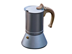 Madera de plástico Pote de aluminio Cafetera de café Máquina espresso Máquina Cafetera Adecuada para la calefacción de gas de la cocina de inducción