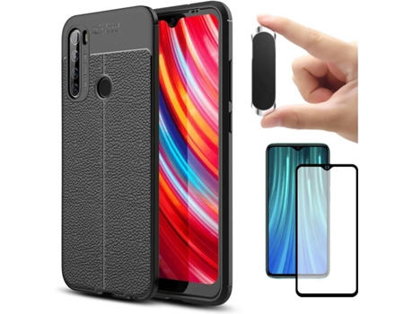 Carcasa, Protector y Soporte Xiaomi Redmi Note 8T Rugged Leather Negro