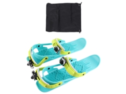 Bj-mini Ski Skates - Sapatos de esqui ajustáveis para crianças, pranchas curtas para esportes de inverno em pistas de downhill.
