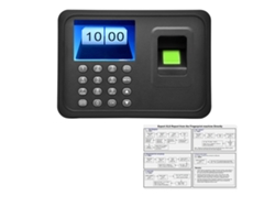 Reloj De Fichaje Biométrico Con Sensor De Huellas Dactilares Y Pantalla Lcd Tft De 2,4 Pulgadas.