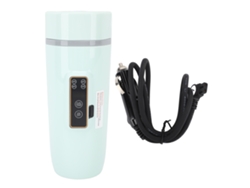Hervidor Eléctrico De Viaje De 350 Ml Con Pantalla Digital, Portátil, Antideslizante, Resistente Al Agua, 12 V 80 W, Verde.