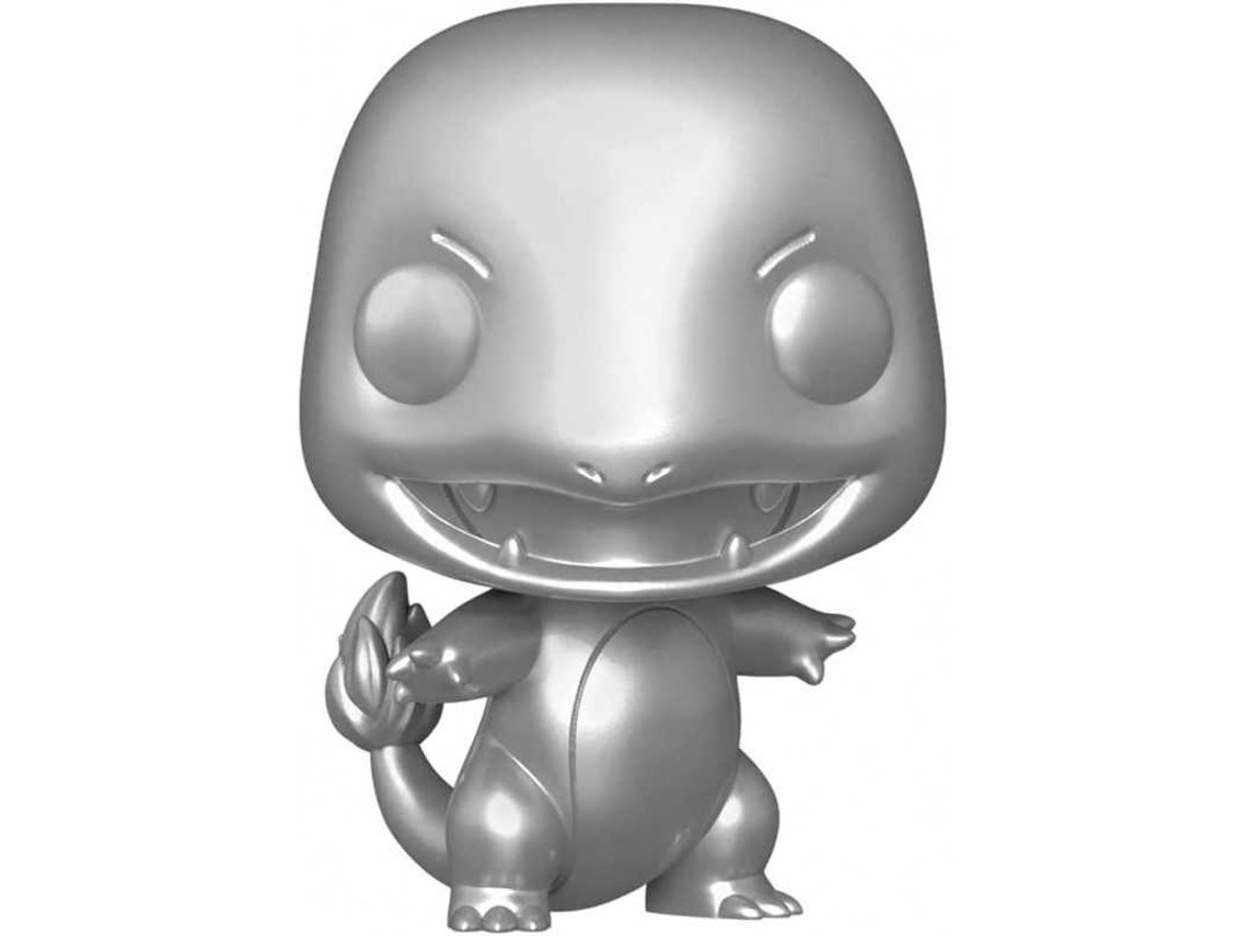Figura FUNKO pop! juegos pokémon charmander salamèche glumanda modelo 455 | 59871 edición especial plateado