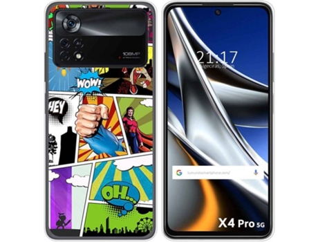 Carcasa para Xiaomi Poco X4 Pro 5G TUMUNDOSMARTPHONE Dibujos Comic Multicolor