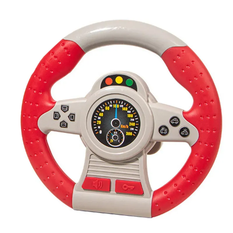 Volante Juguete Eifson Con Base Para Simulación De Conducción (rojo)