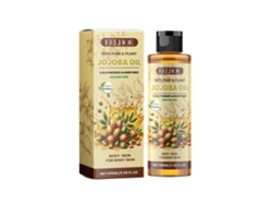 Aceite de jojoba para el cuerpo, hidratante y nutritivo con ácido hialurónico y vitamina C, 100 ml.