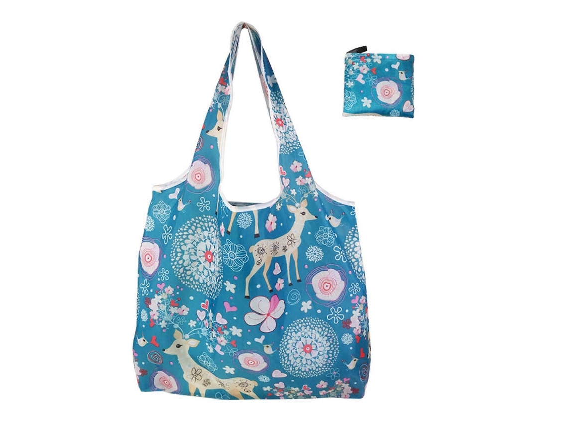 Bolsa de la compra plegable, reutilizable, práctica, elegante y ligera con gran capacidad para ir de compras al supermercado. GOKOCO