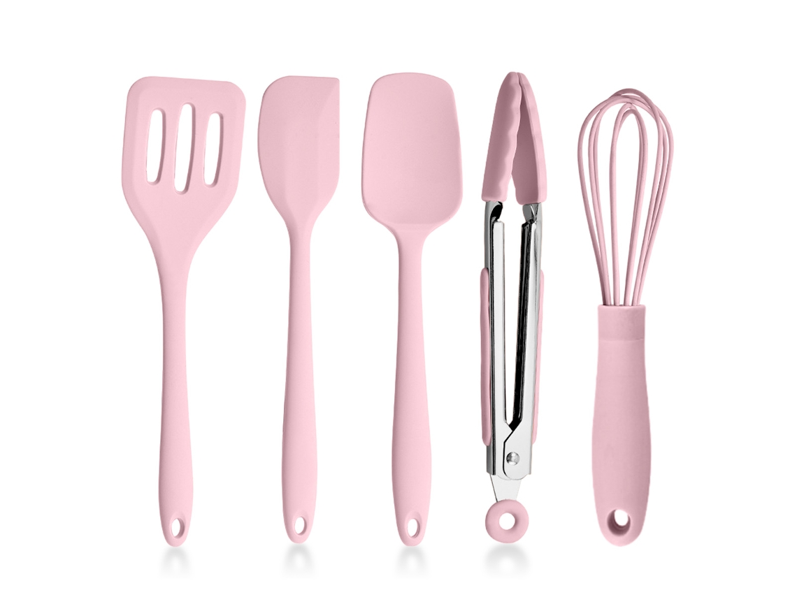 Juego de utensilios de cocina, espátula integrada, clip para alimentos, batidor de huevos NEVEANCE