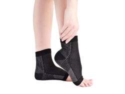 2026-manga De Compresión Anti-fatiga Para Tobillo, Soporte Deportivo Para Corrida Y Baloncesto, Calcetines Unisex S-m 2 Peças Negras