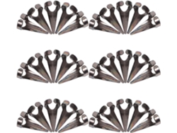 Ciieeo 30 Piezas De Anillos De Metal Retro Con Forma De Garra, Puntas De Uñas Negras Para Dedos Completos, Accesorios Para Cosplay