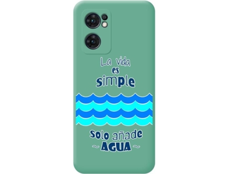 Carcasa para Oppo Find X5 Lite 5G TUMUNDOSMARTPHONE Silicona Líquida Dibujos Verde