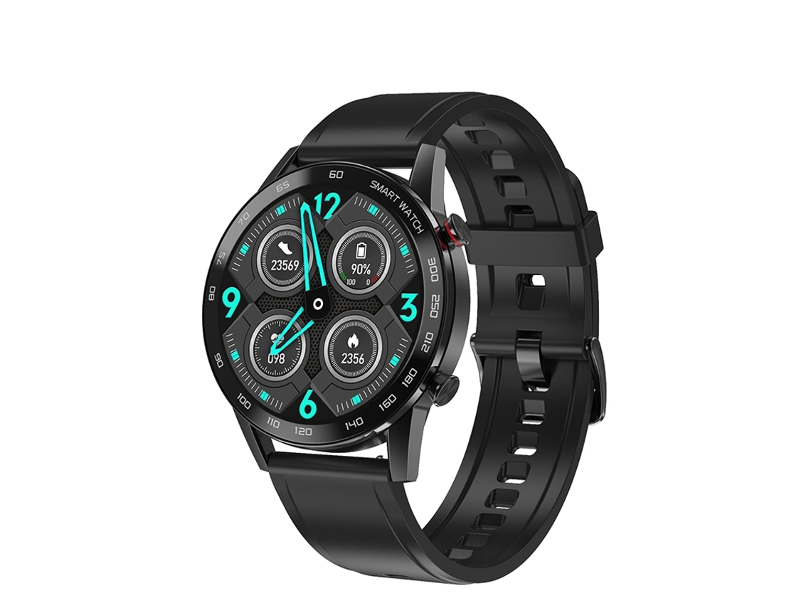 Reloj inteligente Mdug (silicona negra)