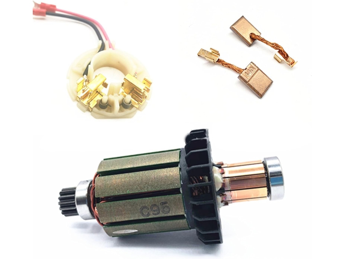 Juego De 4 Portaescobillas De Carbón Cb 440 Y Escobillas Para Herramientas Df458d, Dhp458, Ddf458z Y Bhp458.