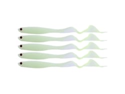 5pcs Isca De Pesca Soft Glowindark 13cm Luminosa Para Peixe Com Cauda Pvc Durável