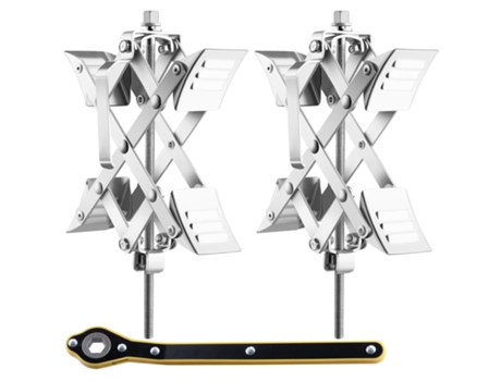 VEVOR X-Chock Wheel Stabilizer Trailer RV Tire Chock with Ratchet Wrench 2 PCS