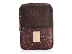 KOFIHETY Bolsa Impermeable y Portátil para Almacenar Zapatos, con Estampado, para Viaje y Organización (Marrón)