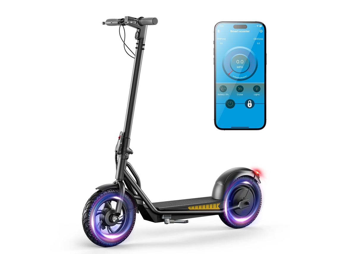 Patinete eléctrico plegable Emoko A19, motor de 500 W, batería de 36 V y 15 Ah, autonomía de hasta 55 km, velocidad máxima de 35 km/h. Ideal para adultos.