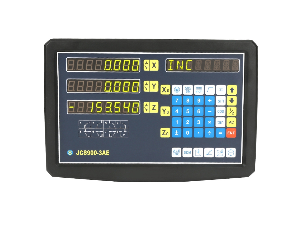 Codificador de escala lineal con pantalla digital