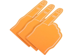 Dedos gigantes de espuma naranja, 45,7 cm, 3 A, para uso en exteriores.