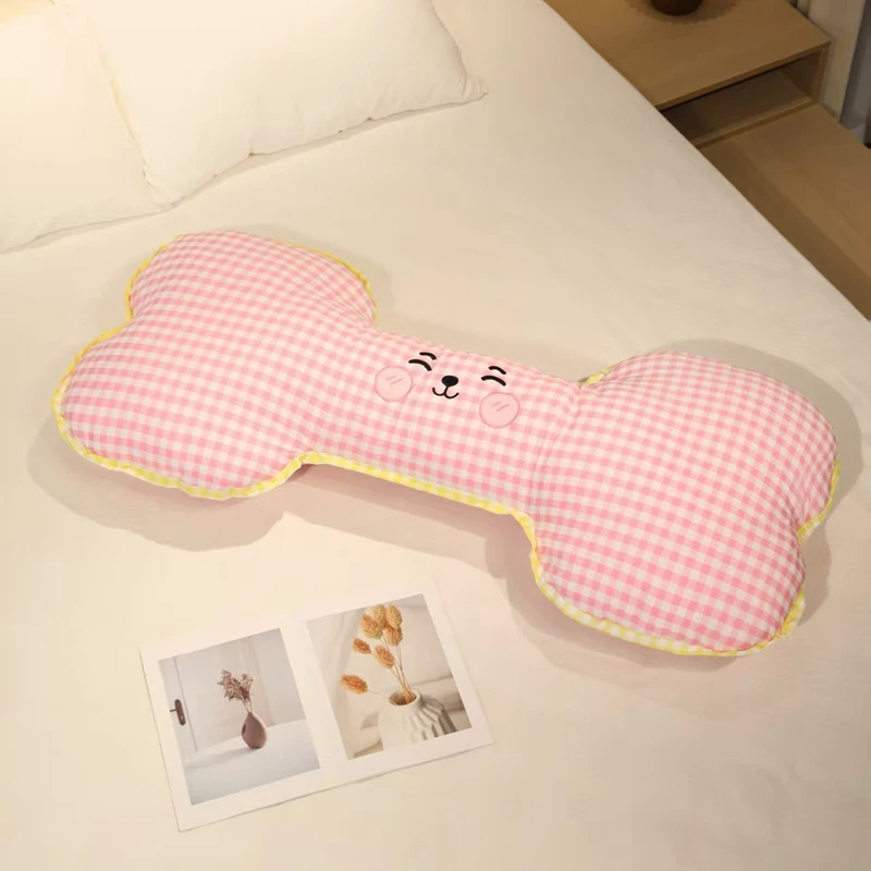 (rosa 110cm) Cojín Decorativo Para Adultos Con Forma De Hueso, Cojín Para Sofá, Cojín Decorativo Creativo