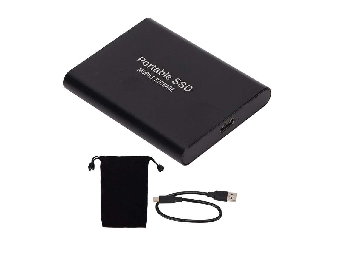 Ssd Externo 4tb Usb3.1 Unidad Portátil Duradera Para Win10 Ios Negro