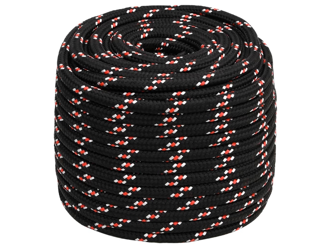 Cuerda para barcos de 18 mm y 25 m, polipropileno negro HARLANV1