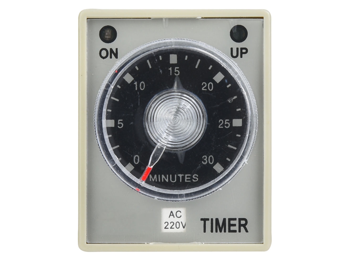 Relé Temporizador Eléctrico De 8 Pines, Retardo De Liberación De 35 Mm, Montaje En Riel Din, Ac220v, 30 Min