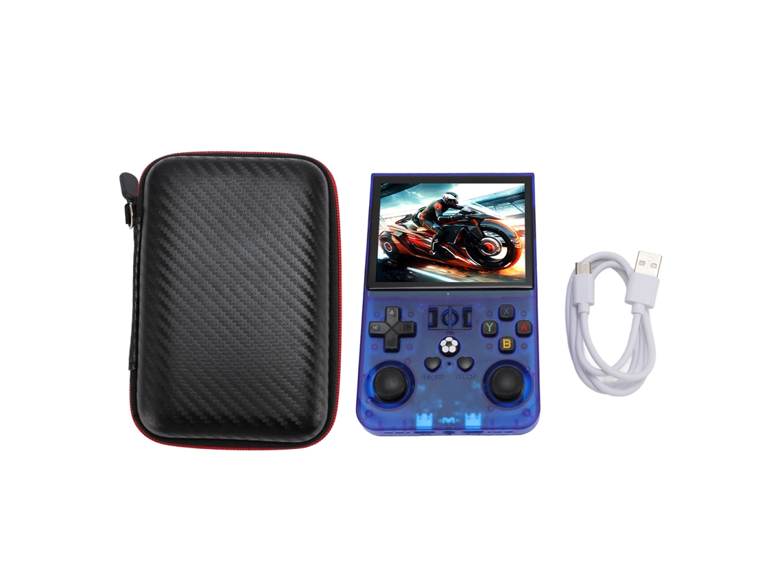 Consola De Juegos Portátil R36pro Con Pantalla Ips De 3,5 Pulgadas, Batería De 4000 Mah, 2 Joysticks Y Más De 60 Emuladores.