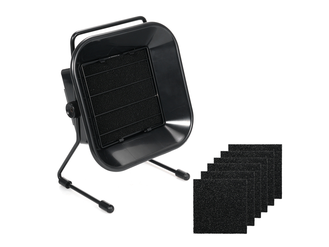 Extractor de humedad para soldadura de 16 W con filtro de carbón activado y esponja de ángulo ajustable. Incluye 6 esponjas.