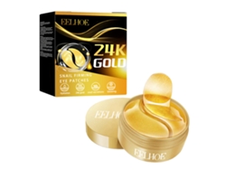 Mascarilla reafirmante de oro para el contorno de ojos para una piel radiante.