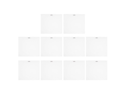 10 Capas De Papelão Branco Resistente À Poeira Para Discos Lp De 12 Polegadas Com Fechamento Reutilizável