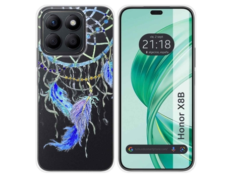 Funda Diseño Plumas para Honor X8B TUMUNDOSMARTPHONE Silicona Multicolor