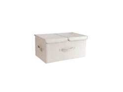 Cesta de almacenamiento de algodón y lino Caja de almacenamiento plegable Truyuety