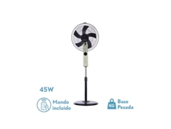 Ventilador de Pie Circus Beis/Negro 45W Oscilante FABRILAMP
