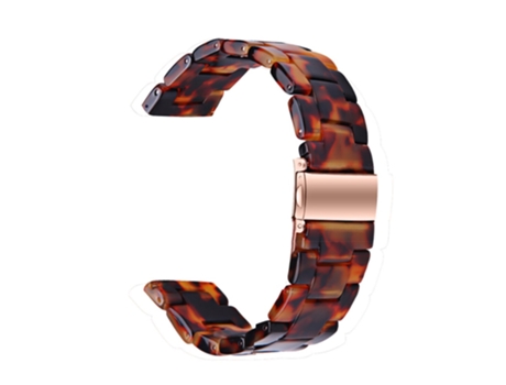 Correa de acero inoxidable con hebilla para Samsung Galaxy Watch4 Classic 42mm/46mm - color carey