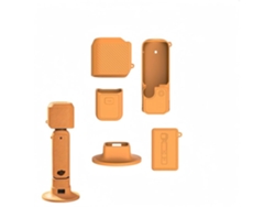 Funda Protectora Para La Cámara Dji Osmo Pocket 4, Funda Completa Con Cordón Y Base (naranja) Czhhmart