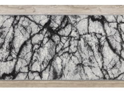 Alfombra de Pasillo Bcf Morad Mármol Gris 100 cm