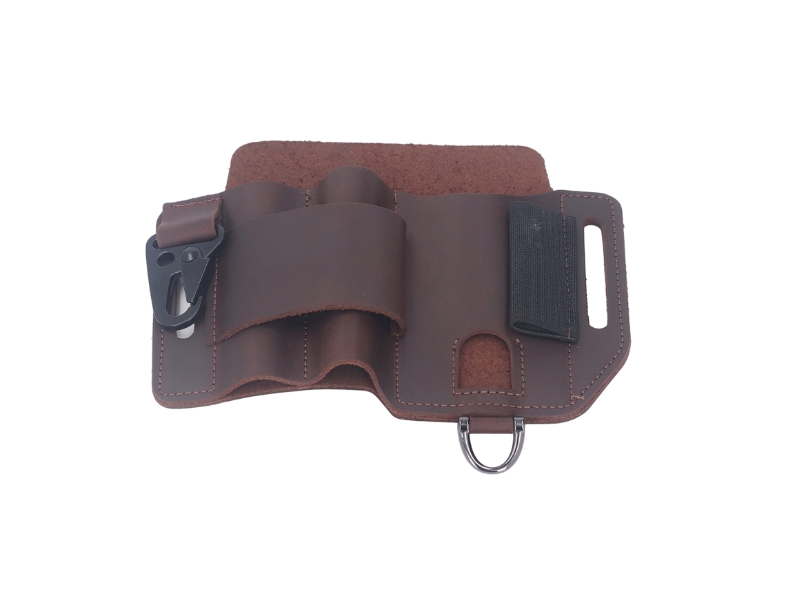 Jinwei-funda De Cuero Para Herramientas Múltiples Edc Para Cinturón Organizador Diario Regalo Para Hombres Marrón