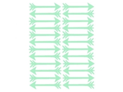 Juego De 24 Pegatinas Luminosas Para Pared Con Diseño De Flechas, Decorativas, Para Habitación Infantil, De Pvc Removible.