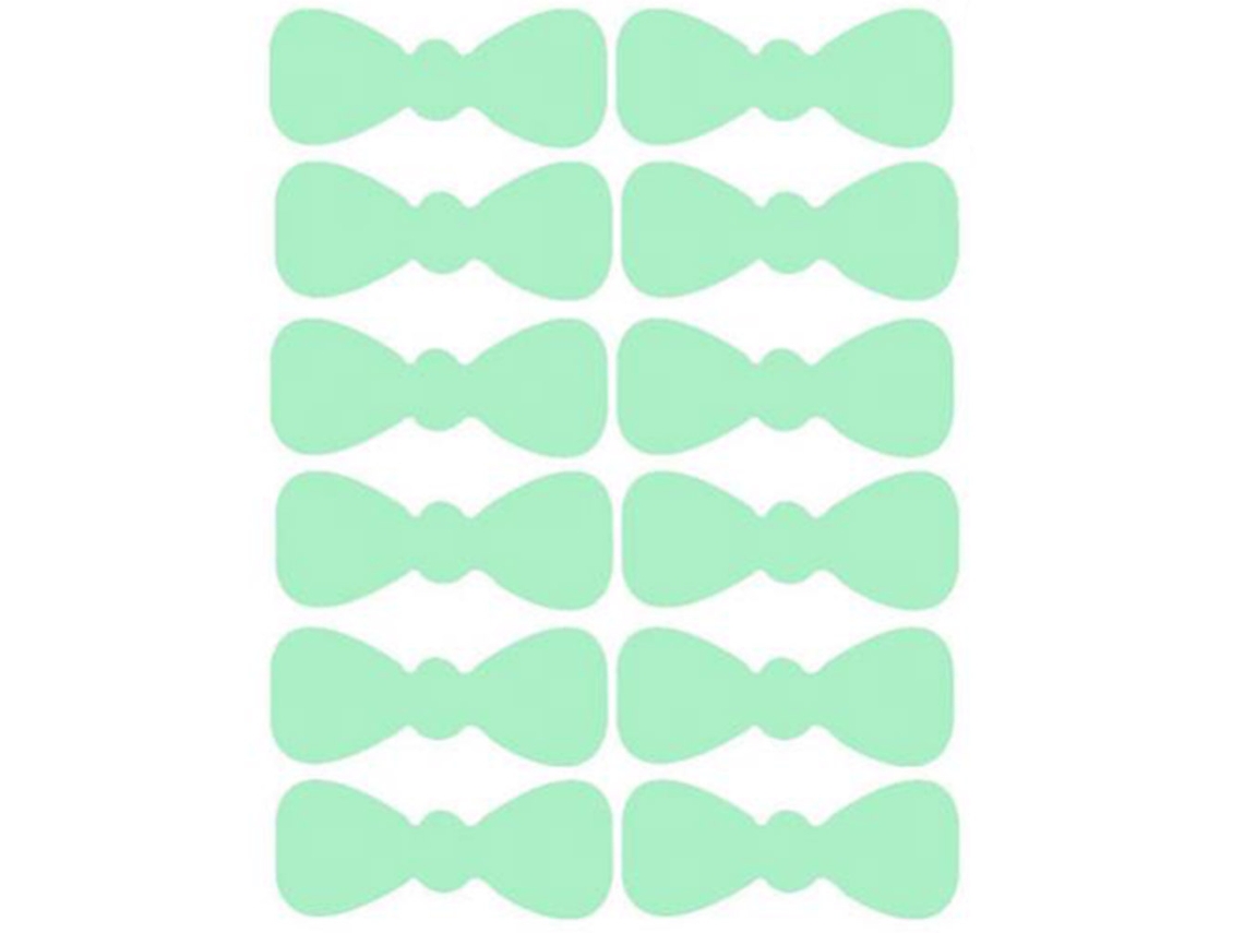 Pegatinas de pared luminosas Baok DIY con lazos, pegatinas que brillan en la oscuridad para decorar habitaciones infantiles, el hogar y la guardería.