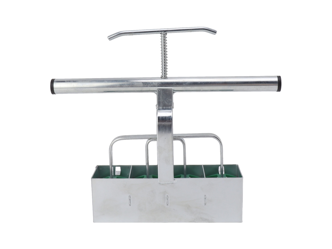 Molde Para Bloques De Tierra De 4 Celdas Con Mango Extensible Para Facilitar El Trasplante De Plantas De Exterior.