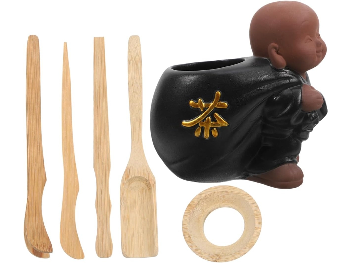 Kit De Preparación De Té Kung Fu Chino, Juego De Utensilios Con Elegantes Cucharas Y Herramientas.