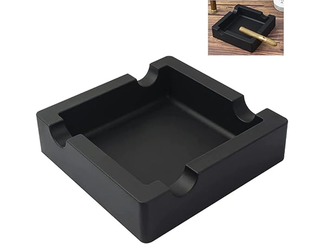 Cenicero Para Puros De Exterior, A Prueba De Golpes, Esquinas Reforzadas, 4 Compartimentos, Soporte Incluido (para Uso Doméstico)