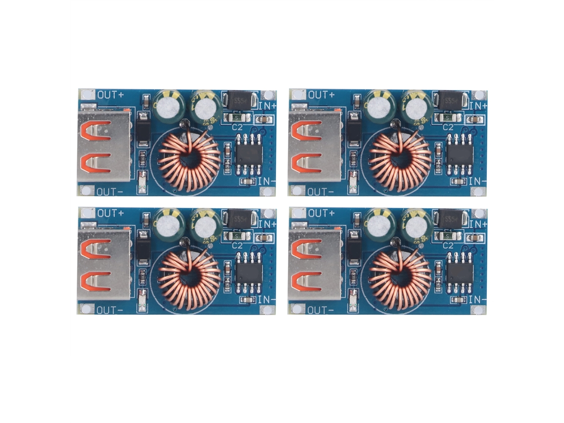 Yncm2026-4pcs Módulos Conversor Dc Regulable Stepdown Para Carga Teléfono Coche Grabador De Conducción