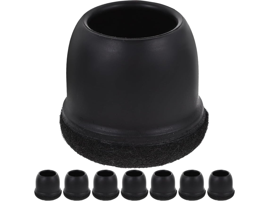 24 Protectores De Patas De Silla De Tpe Negro, Duraderos.