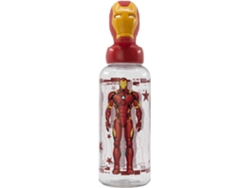 Garrafa Tampa 3D 560Ml Vengadores Fuerza Invencible: Iron Man