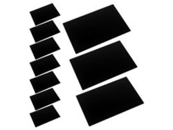 10 Placas De Identificación De Aluminio Negro En Blanco, Resistentes A La Corrosión Y Fáciles De Limpiar.
