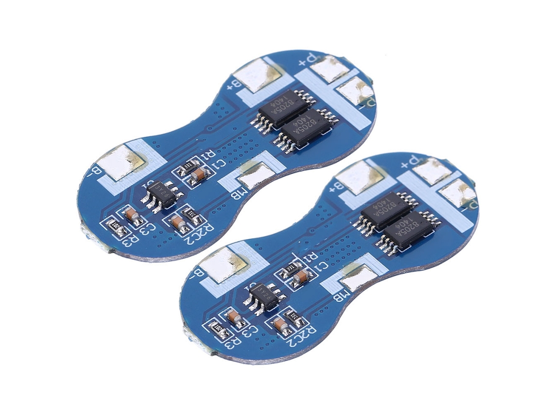 2026as-placa De Protección Para Baterías De Litio 18650 2pcs 7.4v 2 Cuerdas Chip De Protección 4a Sobrecarga Sobrecorriente